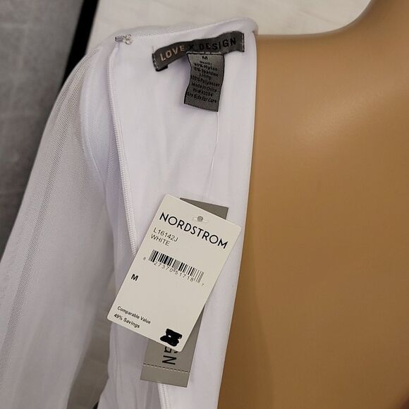 BRAND NEW LOVE X DESIGN RUCHED BODYCON LONG SLEEVE V NECK MINI  COCKTAIL… - Picture 7 of 14